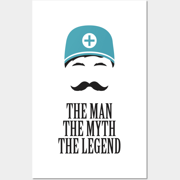 Murse - Male nurse - Heroes Wall Art by Crazy Collective